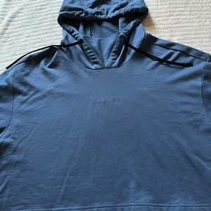 oakley cropped hoodie blue